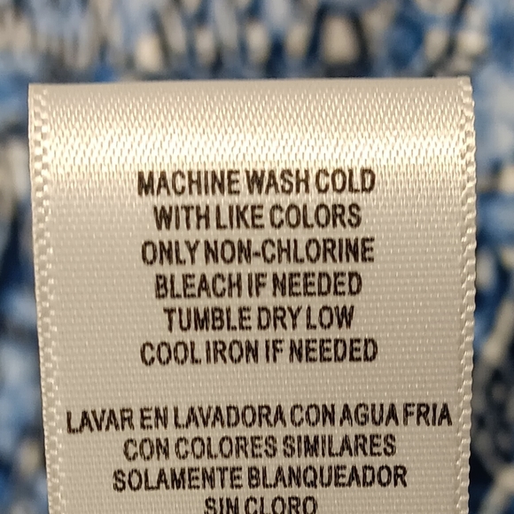 Gabby Skye EUC Women's Dress, Excellent Quality, Blue & White Patterned, Size 8 - Picture 6 of 9